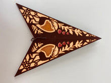 Lade das Bild in den Galerie-Viewer, Sternleuchte, Bayern, Sternlicht, Adventsstern, Weihnachtsstern, Hirsch braun orange M-HI-BRAUN-560