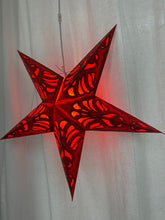 Lade das Bild in den Galerie-Viewer, Sternleuchte rot, Adventsstern, Sternlicht- Jugenstil - M-Mono-R560