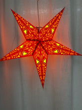 Lade das Bild in den Galerie-Viewer, Sternleuchte, Sternlicht, Fensterstern, Hirsch Bayern rot orange, M-HI-ROR-560