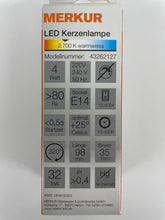 Lade das Bild in den Galerie-Viewer, LED Kerzenlampe warmweiss 2.700k für unsere Lampenkabel
