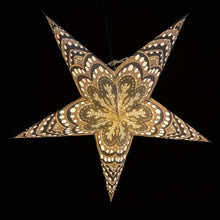 Lade das Bild in den Galerie-Viewer, Papierstern, LED Weihnachtsstern, Dekostern, Weiß, Grau, M-DA-W560