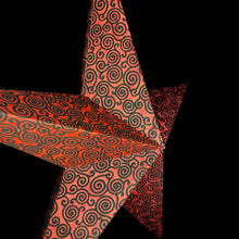 Lade das Bild in den Galerie-Viewer, Papierstern, LED Weihnachtsstern, Leuchtstern, Schwarz, Rot, Samt M-Sa-SS560