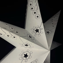 Lade das Bild in den Galerie-Viewer, Papierstern, LED Weihnachtsstern, Stern, Weiß, M-NG-W760