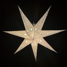 Lade das Bild in den Galerie-Viewer, Papierstern, LED Weihnachtsstern, Stern, Weiß, M-NG-W760