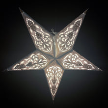 Lade das Bild in den Galerie-Viewer, Papierstern, Weihnachtsstern, Dekostern, Stern, Weiß, M-NG-W560