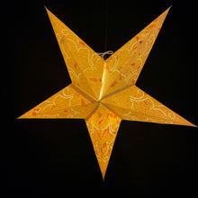 Lade das Bild in den Galerie-Viewer, Papierstern, Weihnachtsstern, Stern Naturpapier, Blütenblätter Weiß, M-BB-W560
