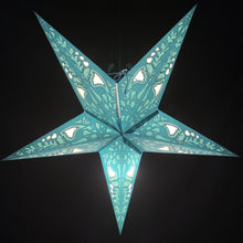 Lade das Bild in den Galerie-Viewer, Papierstern, Weihnachtsstern, Stern, Blau, Bayerisch Hirsche M-HI-B560