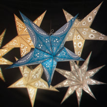 Lade das Bild in den Galerie-Viewer, Papierstern, Weihnachtsstern, Stern, Blau, Aladin, M-AL-B560