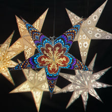 Lade das Bild in den Galerie-Viewer, Papierstern, Weihnachtsstern, Stern, Blau, M-DA-B560