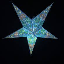 Lade das Bild in den Galerie-Viewer, Papierstern, Weihnachtsstern, Stern, Blau, M-SN-B560
