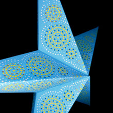 Lade das Bild in den Galerie-Viewer, Papierstern, Weihnachtsstern, Stern, Blau, M-SN-B560