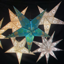 Lade das Bild in den Galerie-Viewer, Papierstern, Weihnachtsstern, Stern, Blau, M-SN-B560
