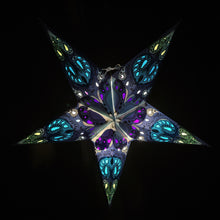 Lade das Bild in den Galerie-Viewer, Papierstern, Weihnachtsstern, Stern, Blau, M-TR-B560