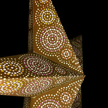 Lade das Bild in den Galerie-Viewer, Papierstern, Weihnachtsstern, Stern, Braun, Pink, M-SN-BP560