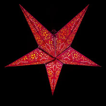 Lade das Bild in den Galerie-Viewer, Papierstern, Weihnachtsstern, Stern, Dekostern, Lila, Orange M-EF-LO560