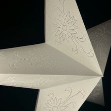 Lade das Bild in den Galerie-Viewer, Papierstern, Weihnachtsstern, Stern, Edel Weiß, Bayern M-ES-W560