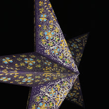 Lade das Bild in den Galerie-Viewer, Papierstern, Weihnachtsstern, Stern, Lila, Blau, M-EF-LB560