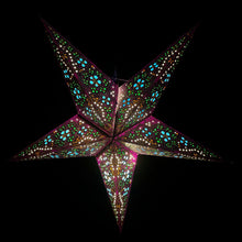 Lade das Bild in den Galerie-Viewer, Papierstern, Weihnachtsstern, Stern, Lila, Blau, M-EF-LB560