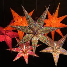 Lade das Bild in den Galerie-Viewer, Papierstern, Weihnachtsstern, Stern, Lila, M-EF-LG760
