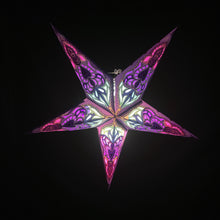Lade das Bild in den Galerie-Viewer, Papierstern, Weihnachtsstern, Stern, Lila, M-NG-L560