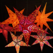 Lade das Bild in den Galerie-Viewer, Papierstern, Weihnachtsstern, Stern, Dekostern, Rot, M-NG-R560