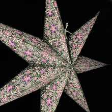 Lade das Bild in den Galerie-Viewer, Papierstern, Weihnachtsstern, Stern, Schwarz, Lila M-EF-SL760