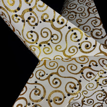 Lade das Bild in den Galerie-Viewer, Papierstern, Weihnachtsstern, Stern, Weiß, Gold, M-SP-WG560