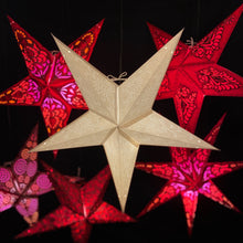 Lade das Bild in den Galerie-Viewer, Papierstern, Weihnachtsstern, Stern, Edel Weiß, Bayern M-ES-W560