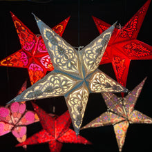 Lade das Bild in den Galerie-Viewer, Papierstern, Weihnachtsstern, Dekostern, Stern, Weiß, M-NG-W560