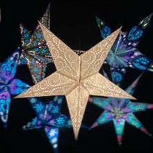 Lade das Bild in den Galerie-Viewer, Papierstern, Weihnachtsstern, Stern, Weiß, M-SP-W560