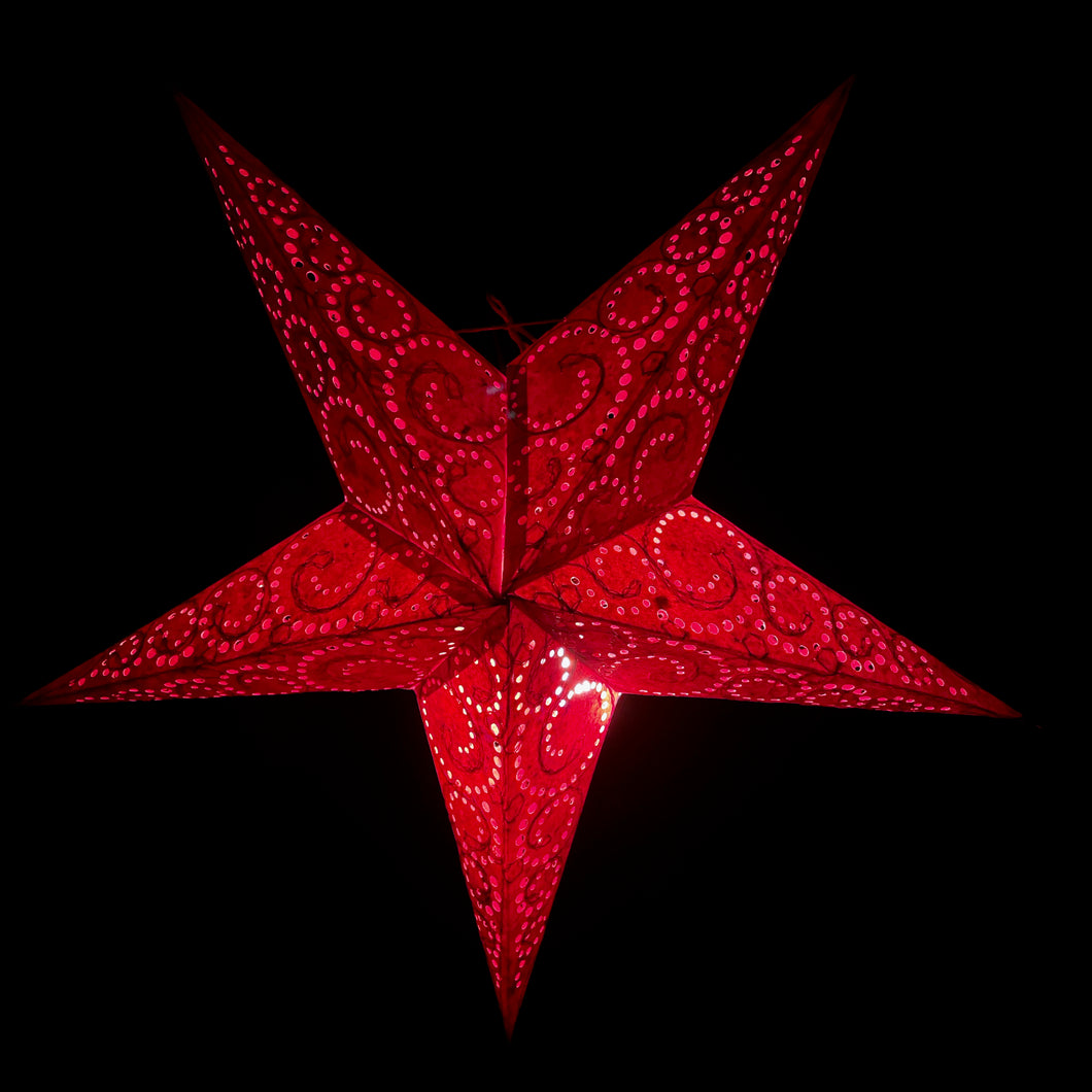 Papierstern, Weihnachtsstern, Stern, Rot, M-SP-R560