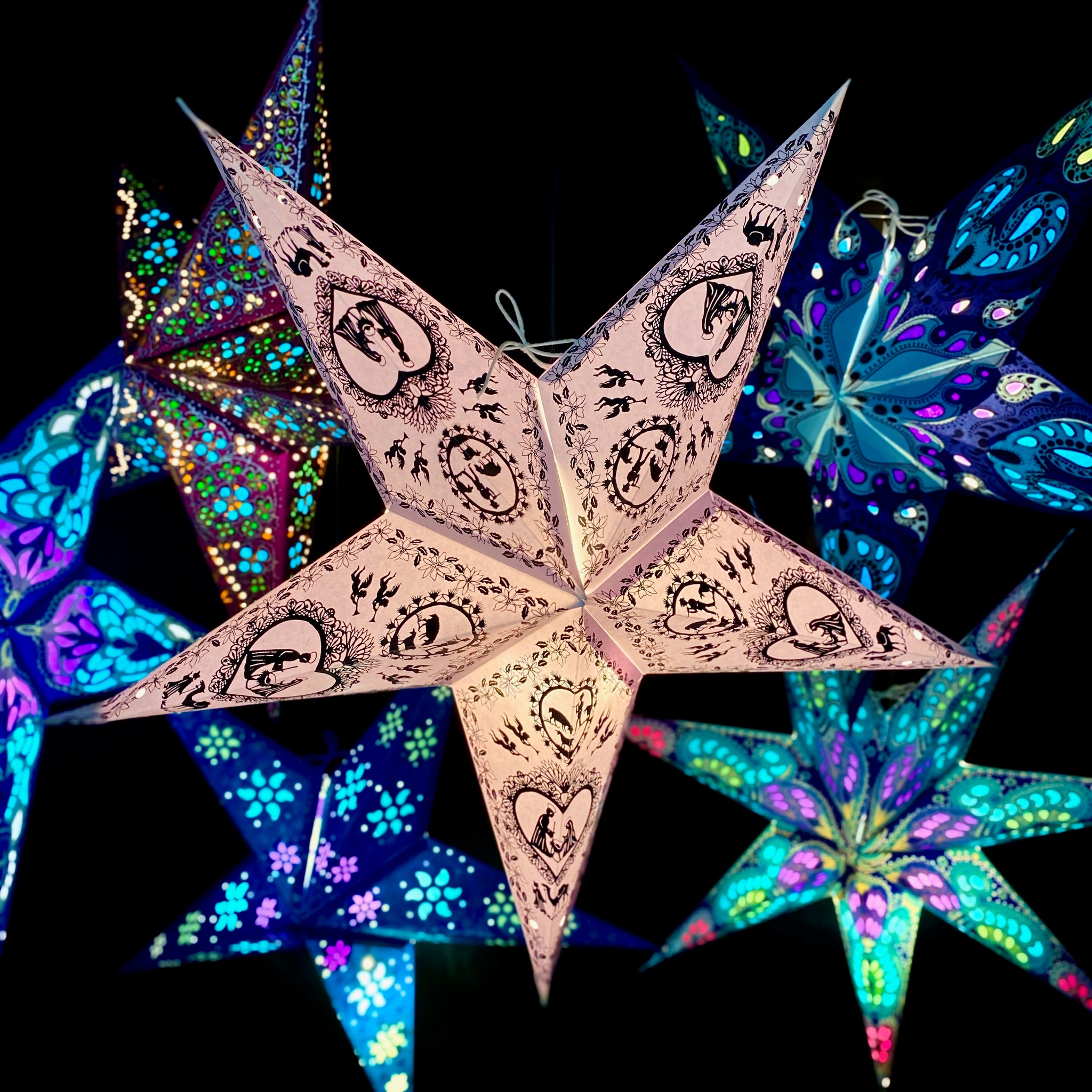 weihnachtsstern für krippe Papierstern, Weihnachtsstern, Stern, Weiß, Krippe, Bayern M-KR-W560 –  Trachten Rausch GmbH / Papierstern.Shop