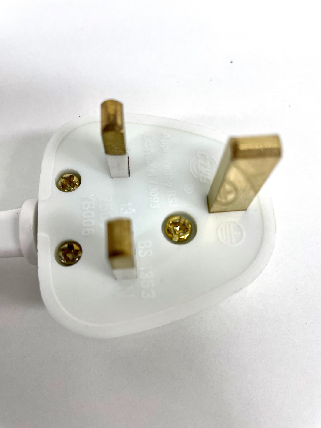 UK Electric Cord, Great Britain -UK Plug, Lamp Cable with switch 4m long